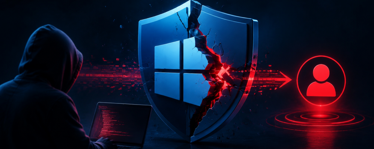 Featured Image: 1200 x 675 pixels, 16:9 ratio Alt Text: RoguePlanet exploit Microsoft Defender SYSTEM privilege escalation attack chain