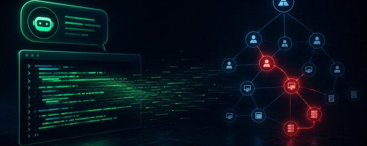 AI PowerShell script used by attackers to enumerate Active Directory in June 2026 incident documented by Huntress