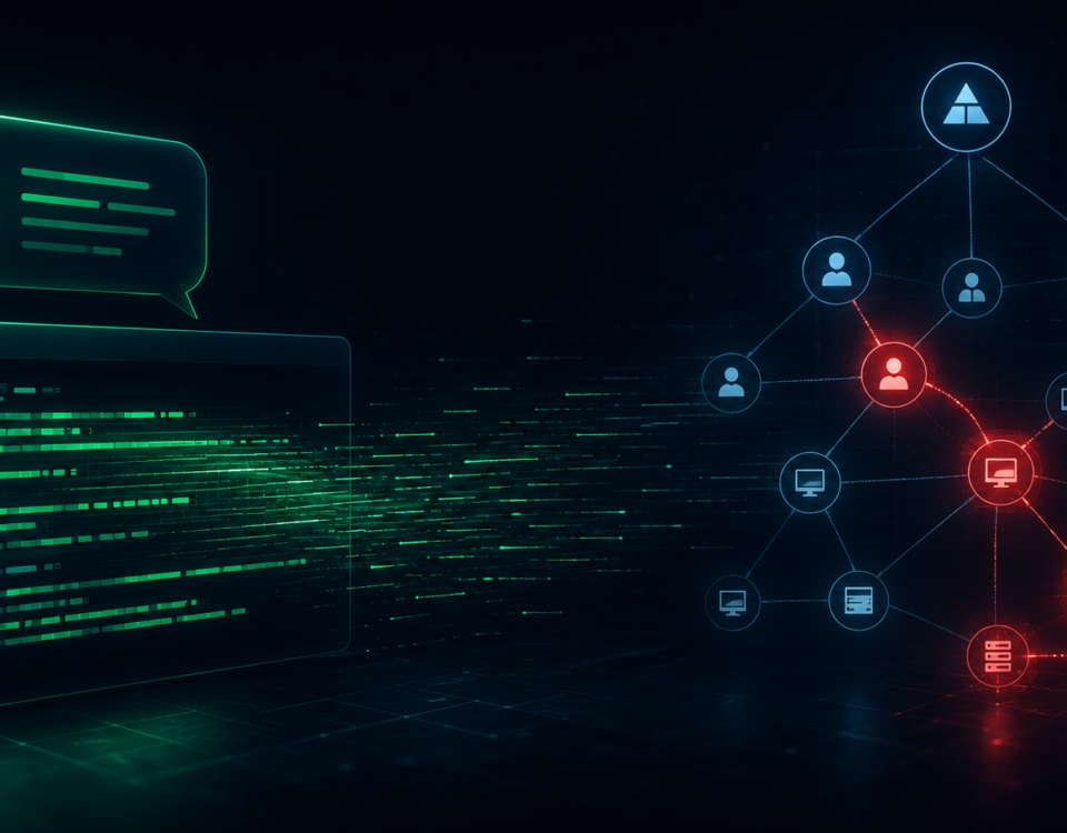 AI PowerShell script used by attackers to enumerate Active Directory in June 2026 incident documented by Huntress