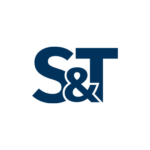 S&T logo in dark blue on a white background